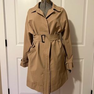 Talbots Rainy Coat with leopard